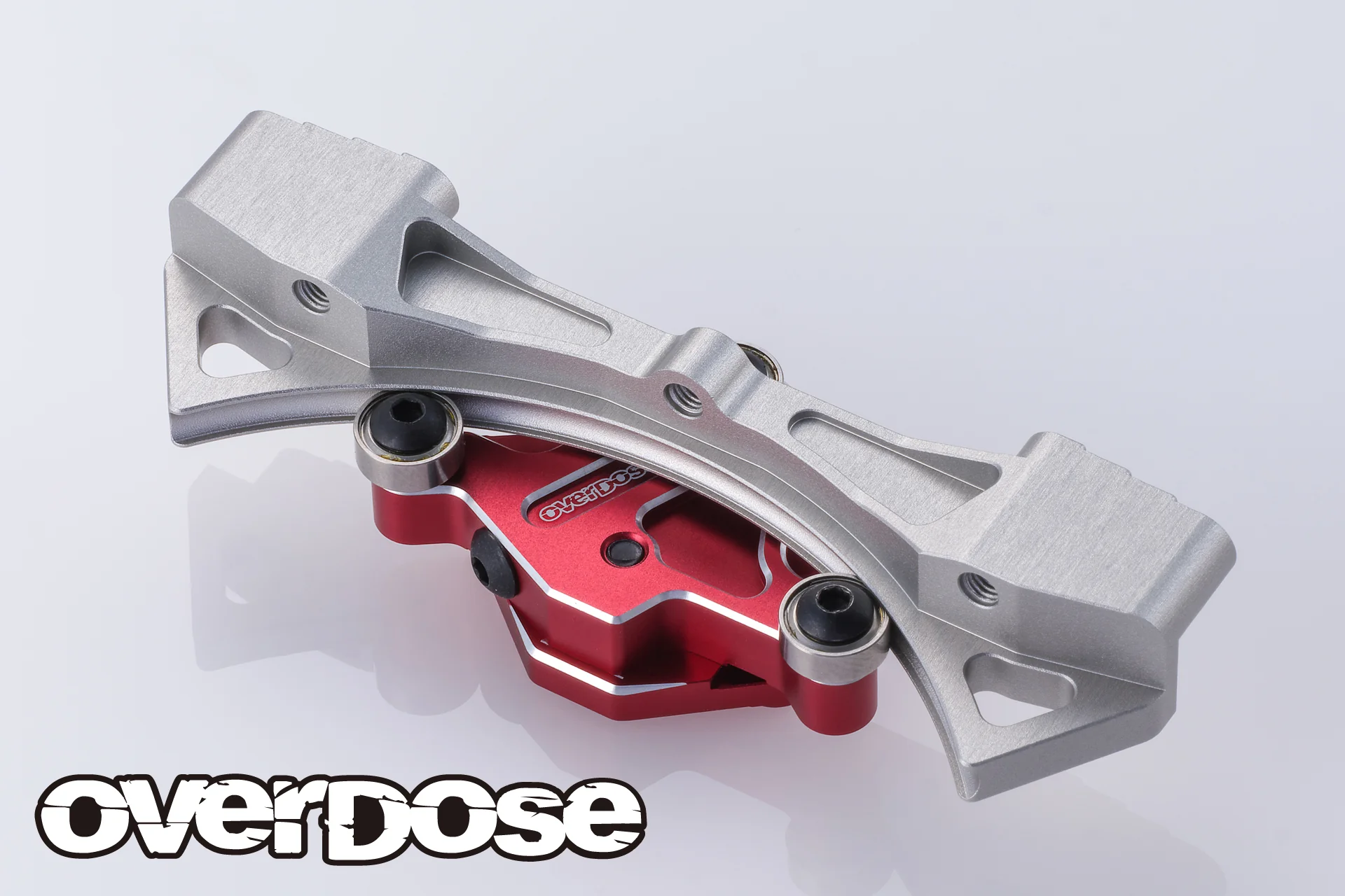OVERDOSE OD3938 Aluminum Curved Slide Rack Steering Set Type-3 (For GALM/Red) - Image 2