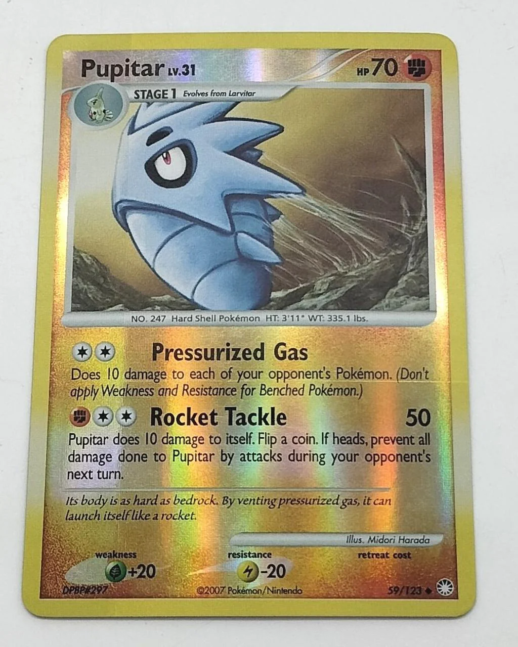 Pokemon Card PUPITAR Overseas Version