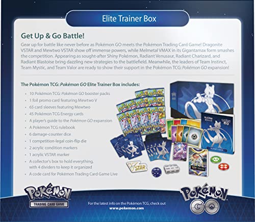 Pokémon TCG: Pokémon GO Elite Trainer Box (10 Boosters, Mewtwo Foil Promo Card & Premium Accessories) - Image 4