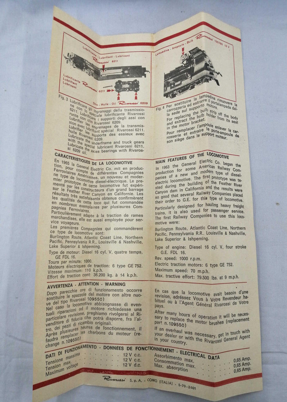 RIVAROSSI HO Gauge BURLINGTON - Image 20