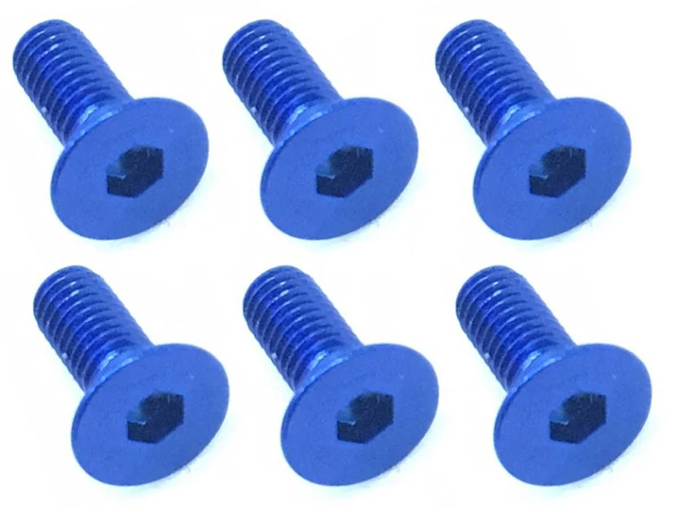 Square SAX-308BY 3x8 Hex Head Screw (Dark Blue/6 pieces)