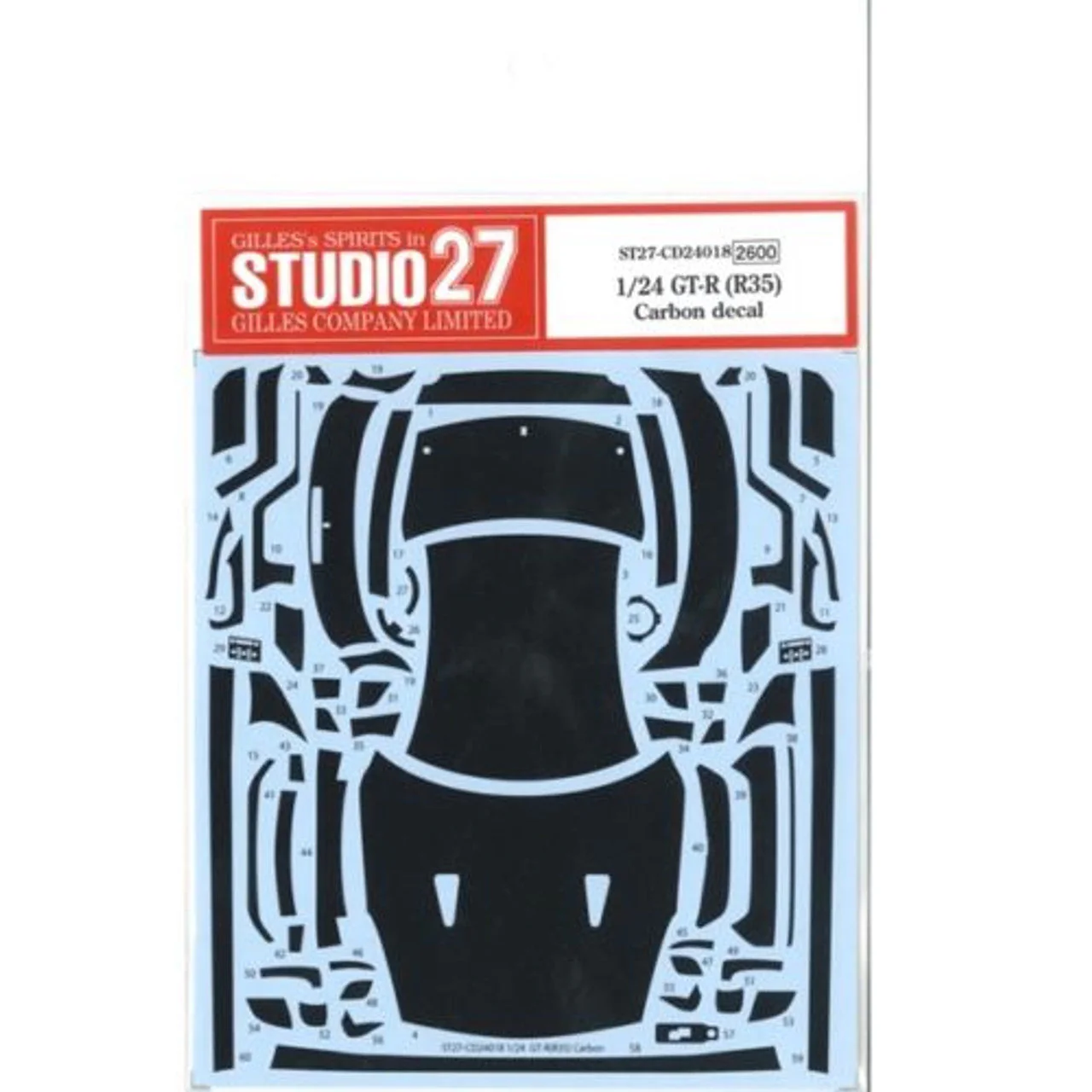 Studio27 CD24018 1/24 Carbon Decal for R35 - Image 3