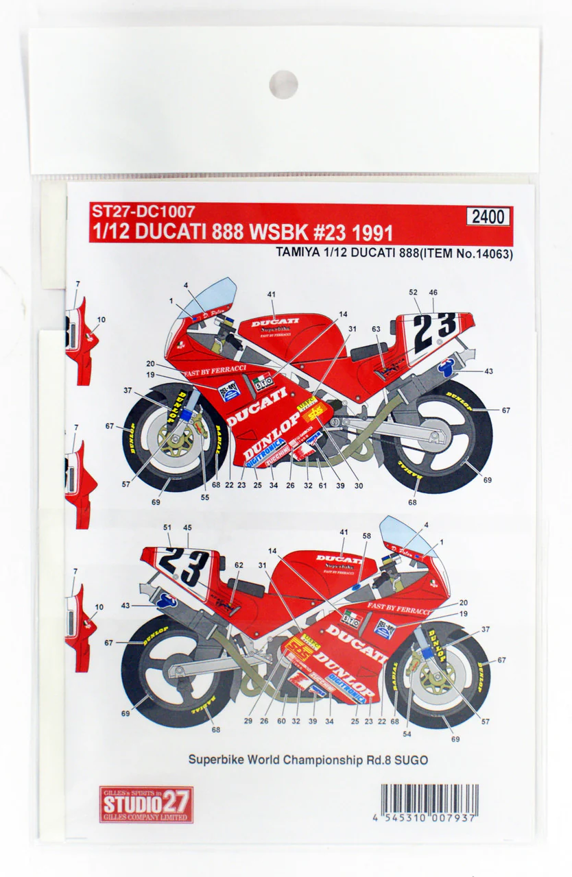 Studio27 DC1007 1/12 Ducati 888 WSBK - Image 2