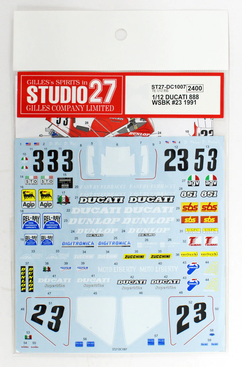 Studio27 DC1007 1/12 Ducati 888 WSBK - Image 4