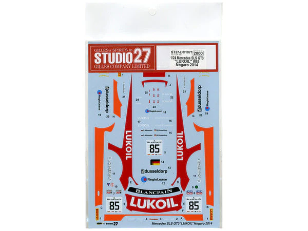 Studio27 DC1071 1/24 Mercedes SLS GT3 LUKOIL - Image 3