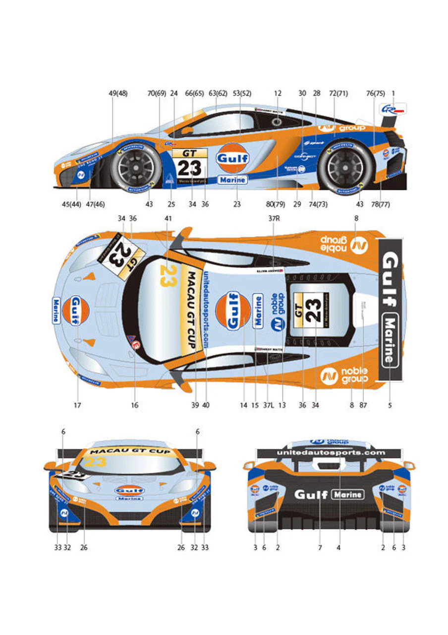 Studio27 DC1083 1/24 McLaren 12C #23/#25 - Image 6