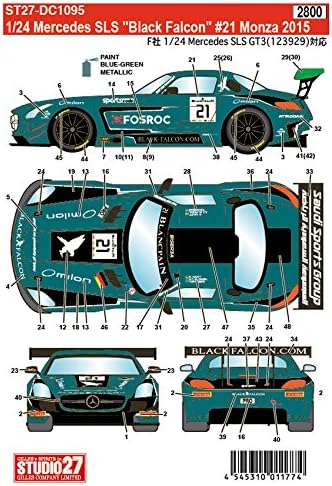Studio27 DC1095 1/24 Mercedes SLS Black Falcon #21 - Image 2