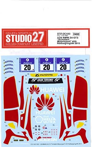Studio27 DC1103 1/24 BMW Z4 GT3 Schubert Motorsport #20 - Image 3