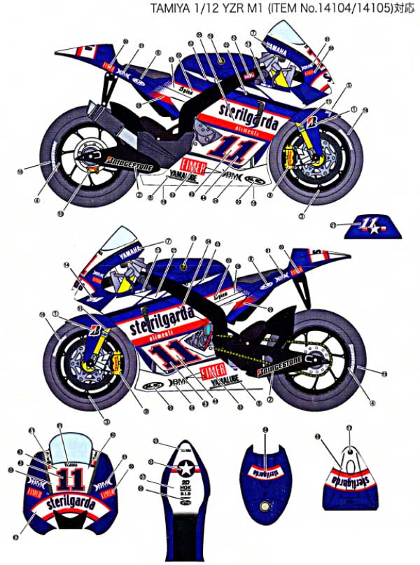 Studio27 DC815 1/12 YZR M1 2009VALENCIA GP ver. #11 Ben Spies Decal - Image 4