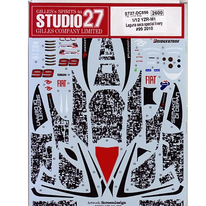 Studio27 DC856 1/12 YZR-M1 USA special libery #99 2010 Decal - Image 3
