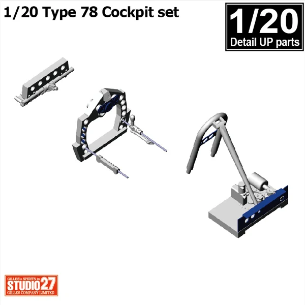 Studio27 FP20121 1/20 Lotus Type 78 Cockpit Set (for Tamiya)