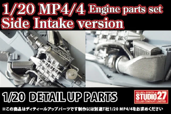 Studio27 FP20141 1/20 McLaren MP4/4 Engine Parts Set (Side Intake Type) (for Tamiya) - Image 3