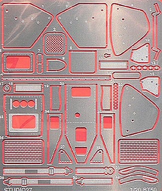 Studio27 FP2037 1/20 Brabham BT50 Grade up Parts