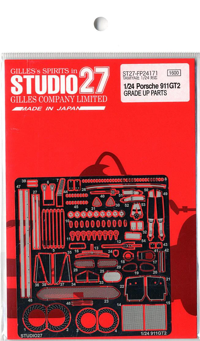 Studio27 FP24171 1/24 Porsche 911 GT2 Detail Parts (for Tamiya) - Image 2