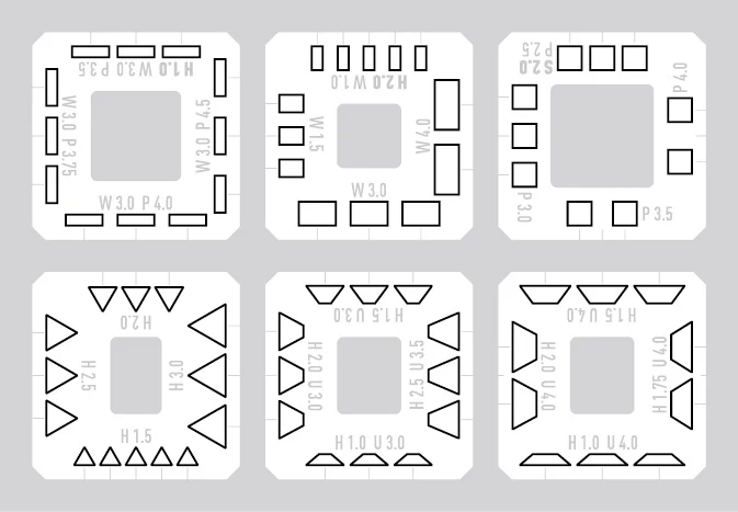 Sujiborido TSD00359 Scribing Template (F) - Image 2