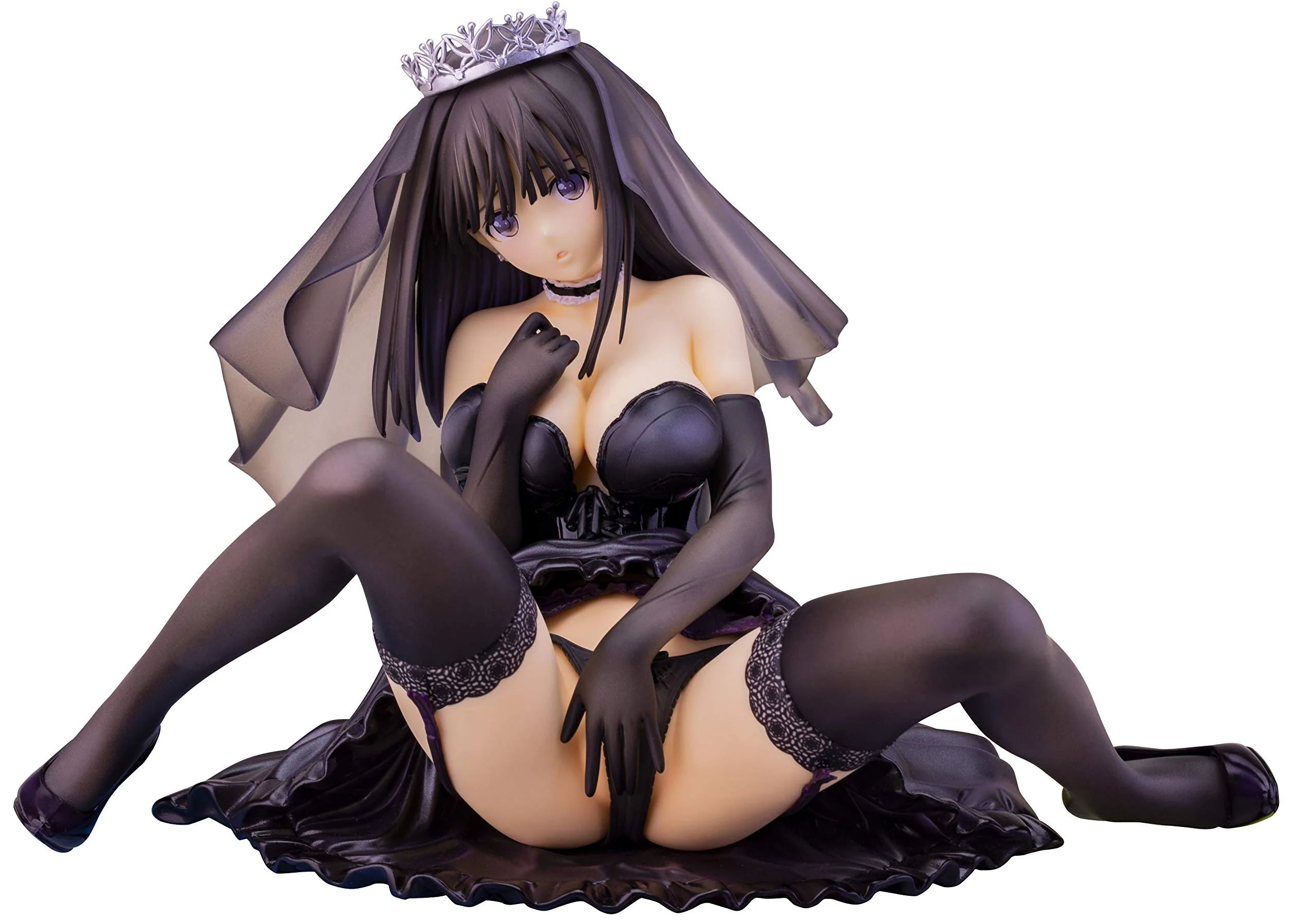 T2 ART GIRLS フォルト!! 佐伯 藍 black wedding ver. 1/6スケール PVC製 塗装済み 完成品 フィギュア