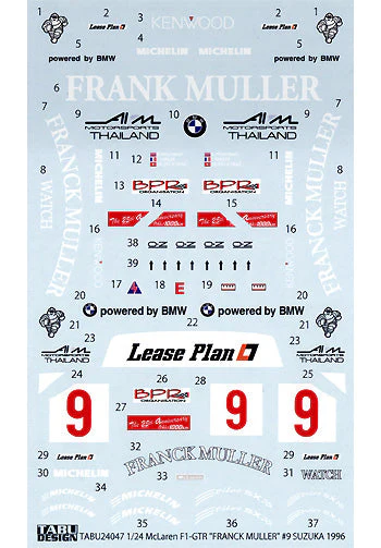 Tabu Design 24047 1/24 McLaren F1-GTR "FRANK MULLER" - Image 3