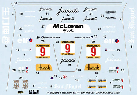 Tabu Design 24054 1/24 McLaren F1-GTR "San Miguel" - Image 3