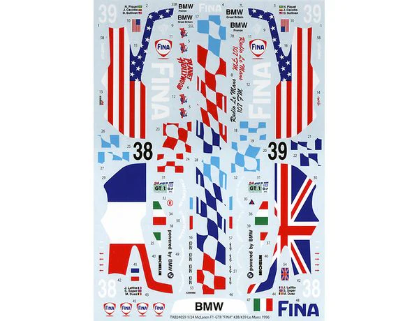 Tabu Design 24059 1/24 McLaren F1 GTR "FINA" - Image 2