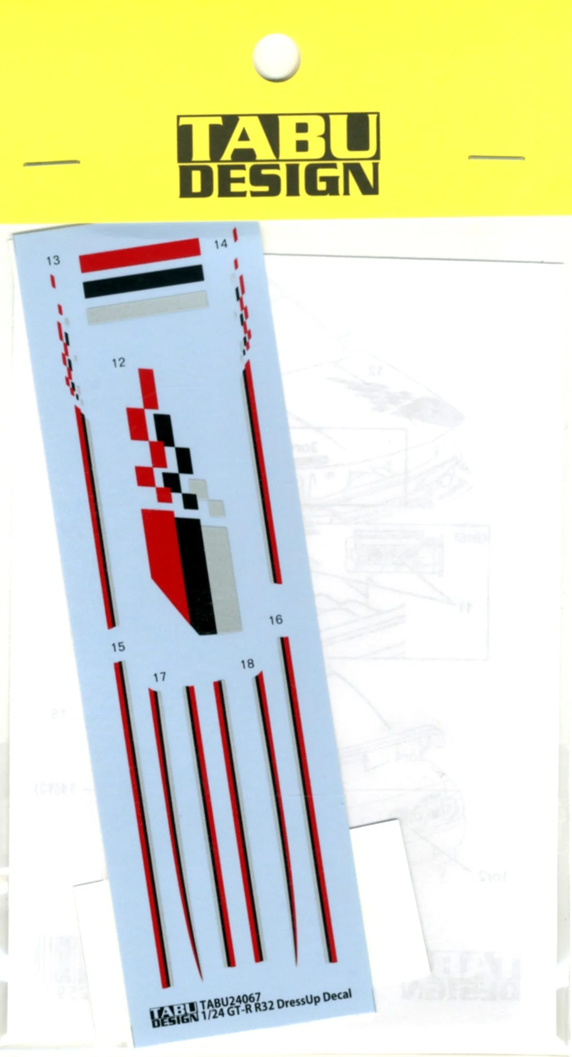 Tabu Design 24067 1/24 GT-R R32 Dress Up - Image 2