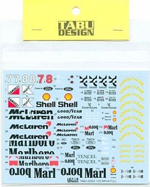 Tabu Design TABU20052 1/20 McLaren MP4/8 Full Sponsor Decals - Image 2