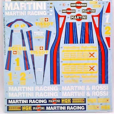 Tabu Design TABU20079 1/20 Lotus 79 Martini Decals (for Tamiya) - Image 2