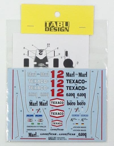 Tabu Design TABU20086 1/20 M23 Full Sponsor (1975 Tamiya compatible) Decal - Image 2