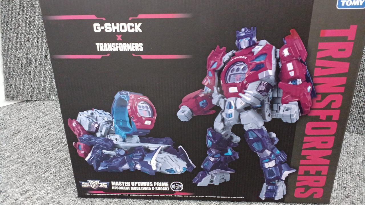 Takara Tomy Unopened Master Optimus Prime Resonant Mode G-SHOCK x TRANSFORMERS