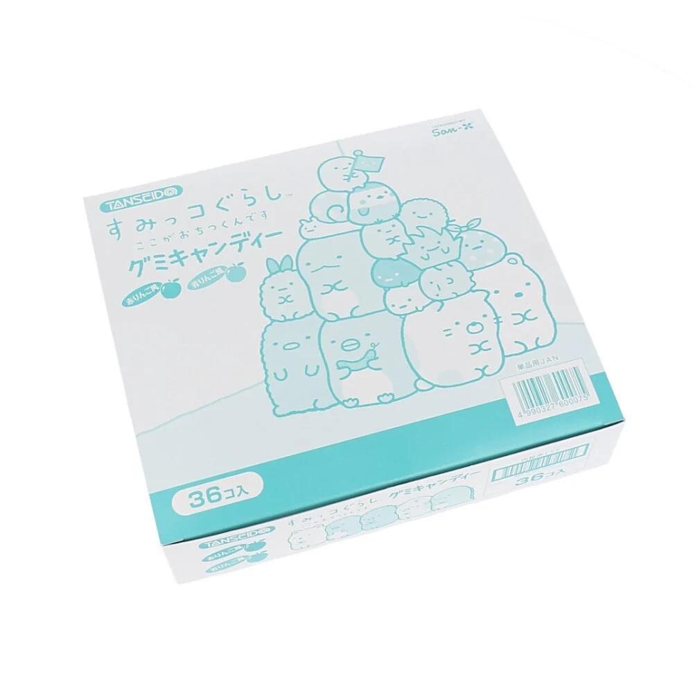 Tanseido Sumikko Gurashi Gummy Candy - Red & Green Apple,1 box (36 pcs) - Image 3