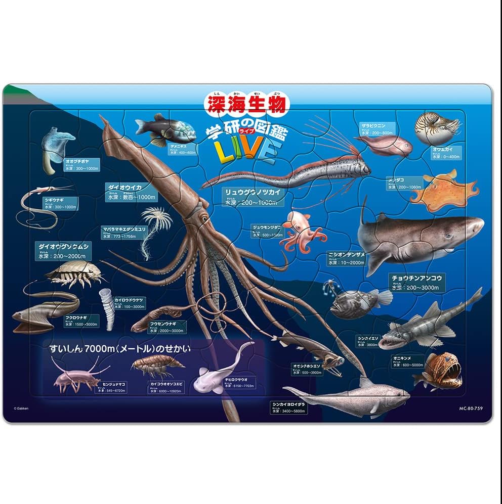 Tenyo ＭＣ－８０－７５９ Deep-sea Creatures Encyclopedia (Gakken Encyclopedia LIVE) - Image 2