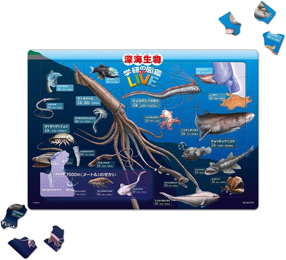Tenyo ＭＣ－８０－７５９ Deep-sea Creatures Encyclopedia (Gakken Encyclopedia LIVE) - Image 3