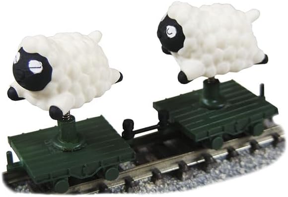 TGW JT-18 Baa-Iron/Sleeping Rail Sheep Black Face with 2 Trolley