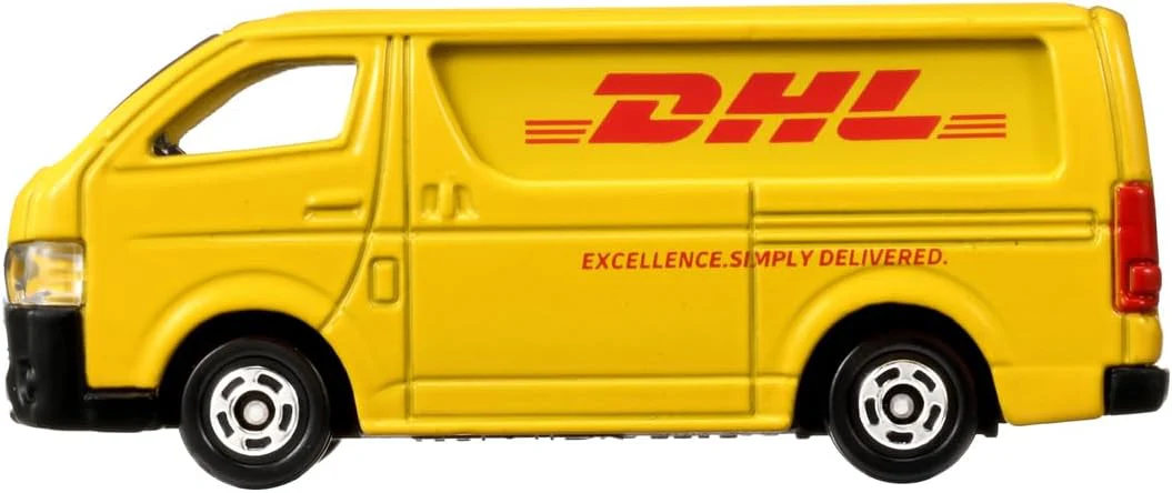Tomica 102 DHL Delivery Truck - Image 4