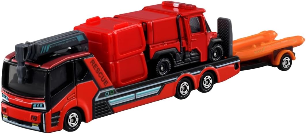 Tomica Long 132 Morita Small Off-Road Fire Truck Red Ladybug and Transport Vehicle