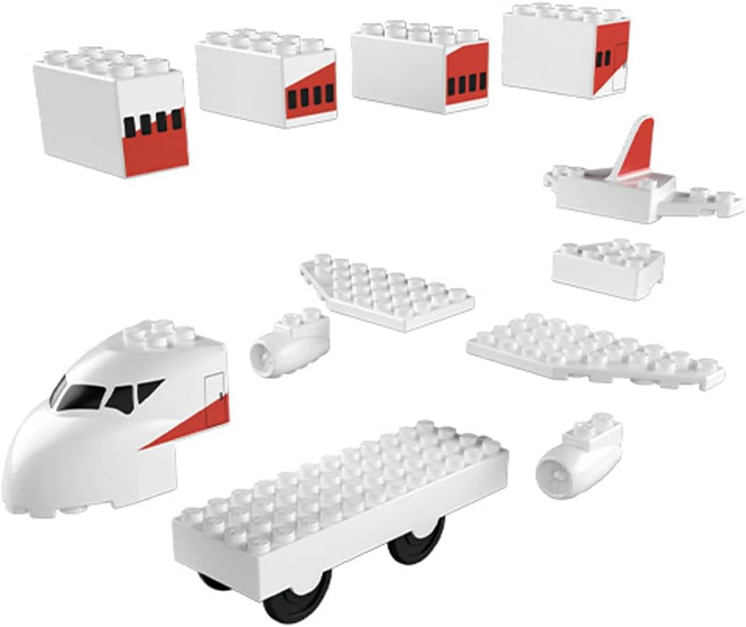 Tomica Plarail Blocks Airplane - Image 3