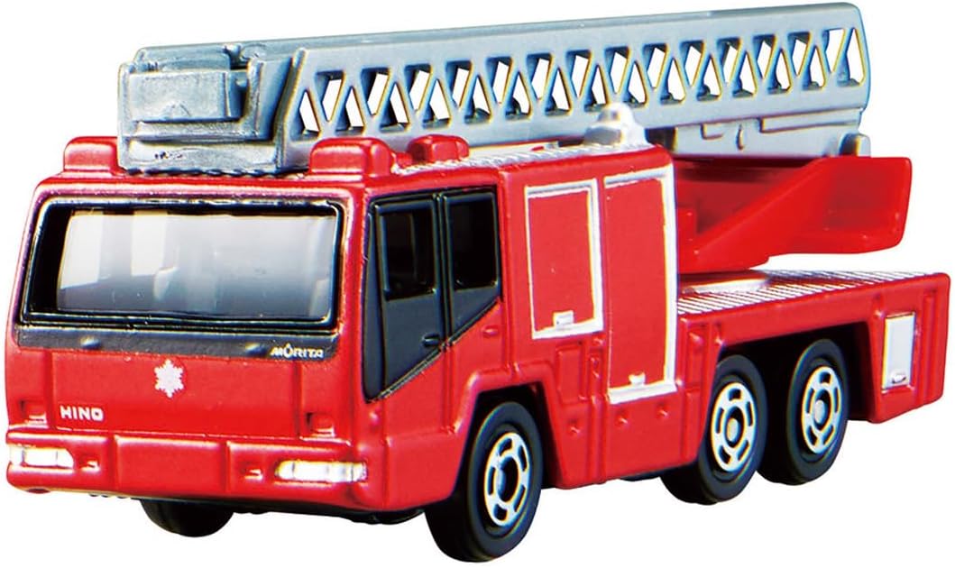 Tomica World Tomica Vehicle Town Transforming Ladder Fire Truck (with Tomica) - Image 4