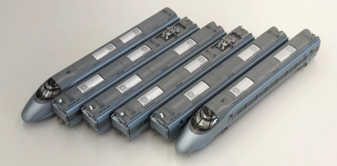 TOMIX 1/160 JR400 Series Yamagata Shinkansen Tsubasa 6-Car Set [92640] - Image 6