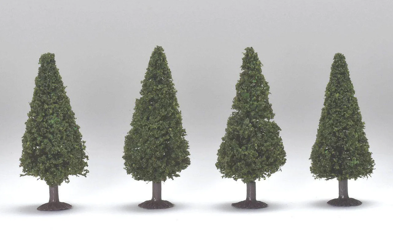TOMIX 8204 N Gauge Conifer Trees (small/set of 4) - Image 2