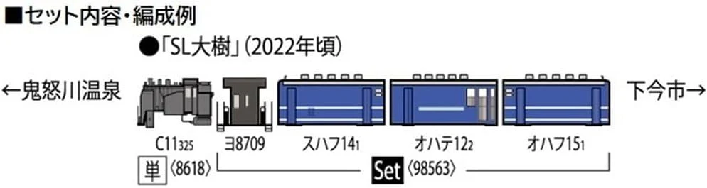 TOMIX 8618 N Gauge Tobu Railway C11 steam locomotive (No. 325) - Image 3