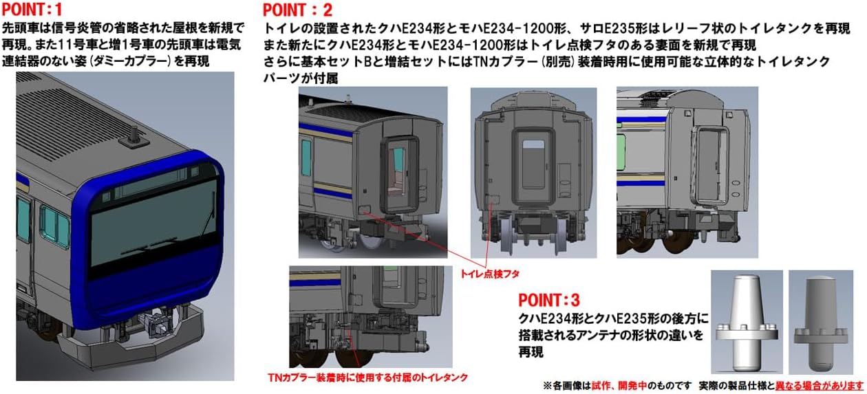 TOMIX 97205 JR E235-1000 Series Train (Yokosuka/Sobu Line) Basic Set A (4 Cars) - Image 2