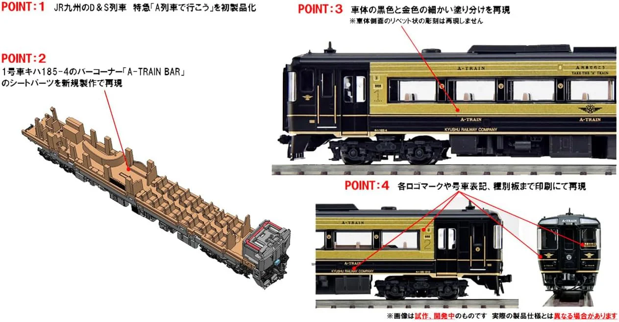 TOMIX 98152 N Gauge JR Kiha 185 Series (Let's Go on the A-Train) Set (2 Cars) - Image 6