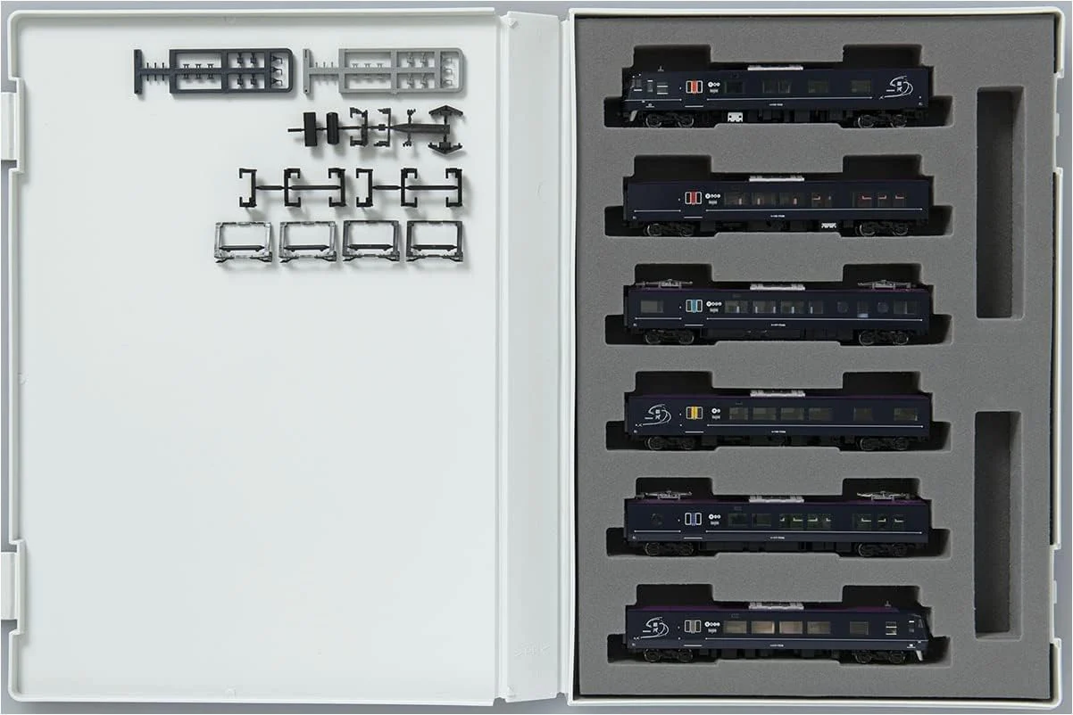 TOMIX 98714 N Gauge 117-7000 Series Train (WEST EXPRESS Ginga) 6 Cars Set - Image 6