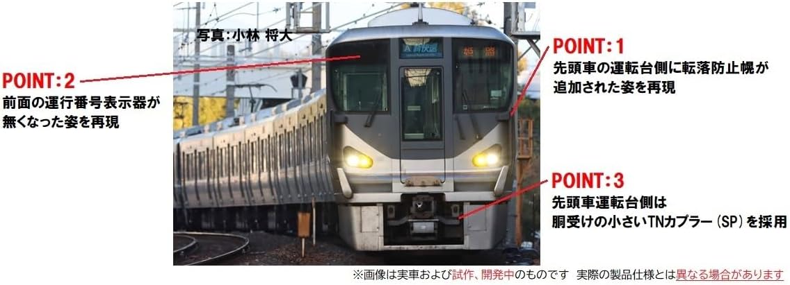 Tomix 98868 JR Series 225-0 Suburban Train (w/Fall Prevention Hood/ 8-Car Configuration) 8 Cars Set - Image 2