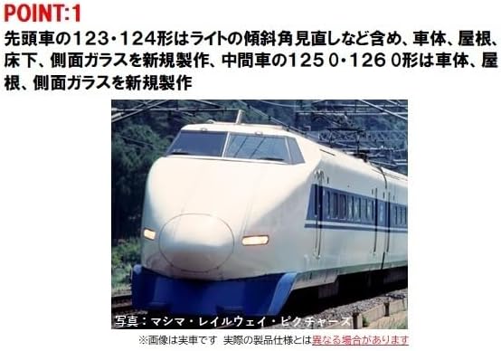 Tomix 98874 N Gauge JR 100 Series Tokaido/Sanyo Shinkansen Basic Set (6 cars) - Image 2