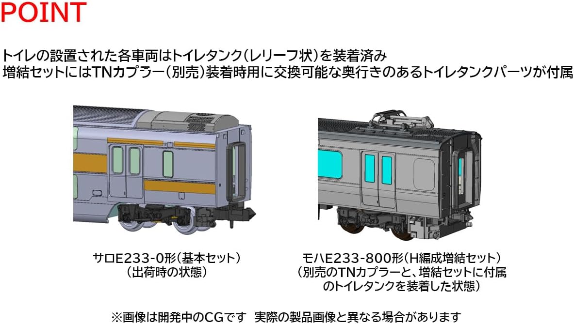 TOMIX 98891 N Gauge JR E233 0 Series (Chuo Line, H Configuration) Add-on Set (6 Cars) - Image 2