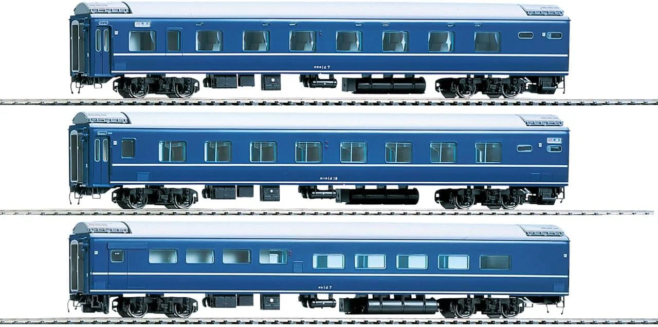 TOMIX HO-9118 HO Gauge JNR Series 14 Type 14 Express Sleeper Car Add-on Set (3 Cars)