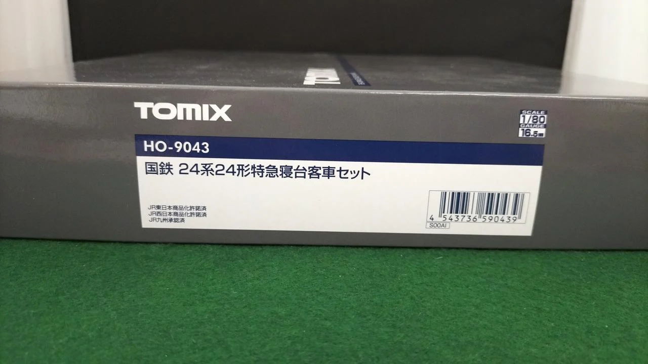 TOMIX JNR 24 Series 24 Series Limited Express Sleeper Passenger Car 4-Car Basic Set HO-9043