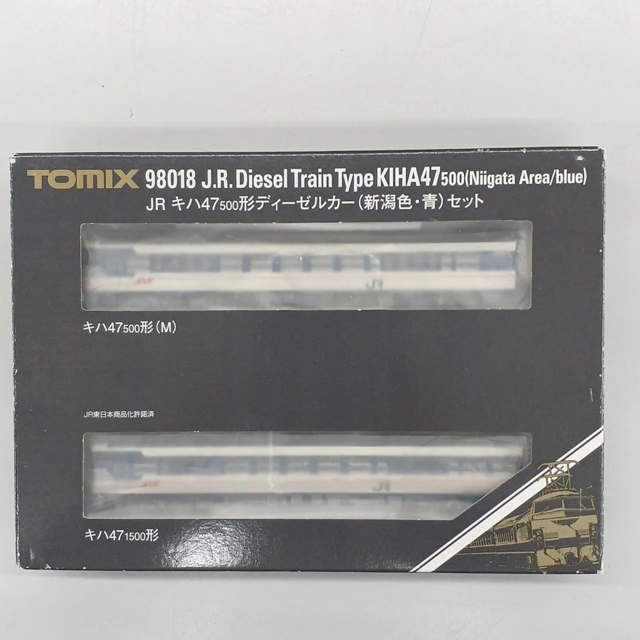 TOMIX JR KiHa 47-500 Series Diesel Car (Niigata Color & Blue) Set 2-Car Set 98018 N Gauge