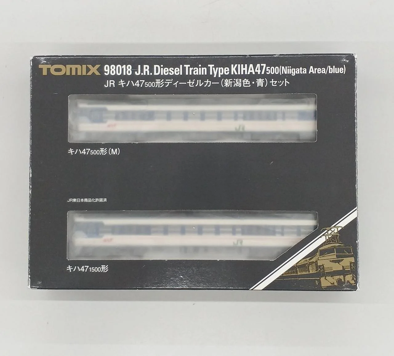 TOMIX JR KiHa 47-500 Series Diesel Car (Niigata Color & Blue) Set 2-Car Set 98018 N Gauge