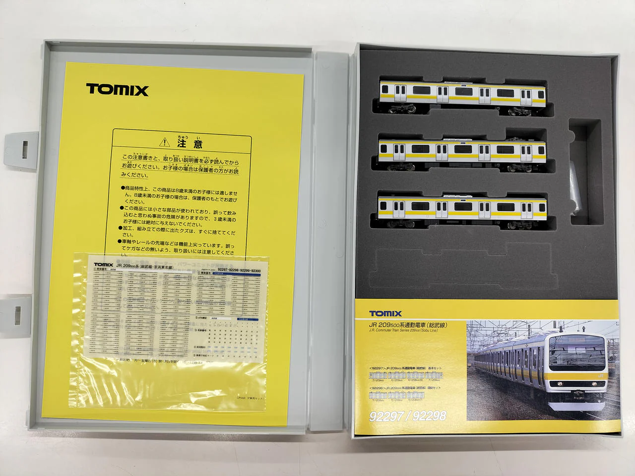 TOMIX Model Train 1/150 JR 209-500 Series Commuter Train Additional 3-Car Set - Image 2
